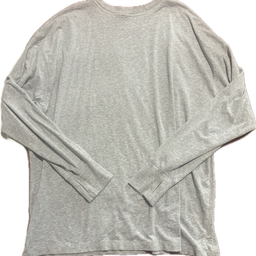 Aerie Gray Long Sleeve Tee - Picture 2 of 2